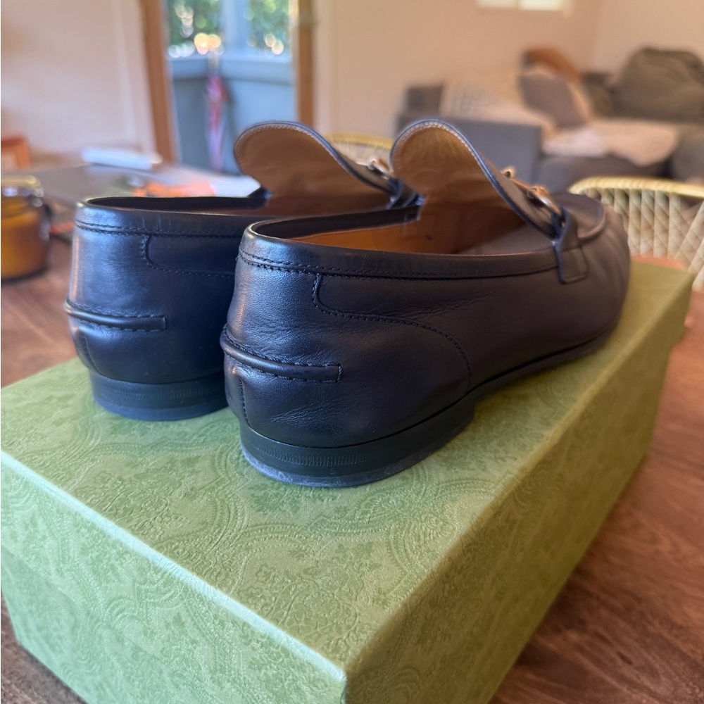 Gucci Black Leather Loafers - Picture 10 of 12
